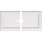 Ekena Millwork Rectangle Architectural Grade PVC Ceiling Medallion, 32"W x 16"H x 3"ID x 11"C x 1"P, Two-Piece CMP32X16RE2-03000 - alternate 1